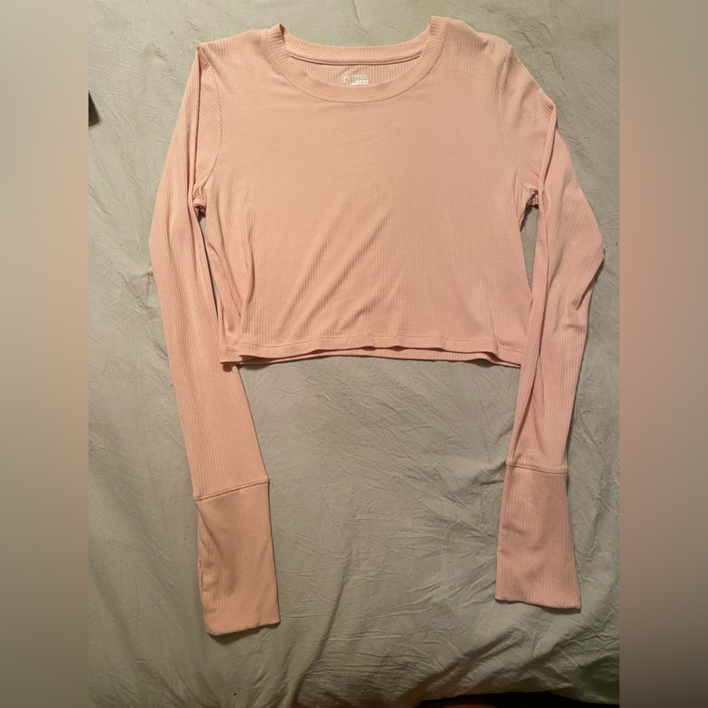 Aerie Long Sleeve Crop Top Size S